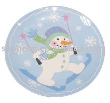 Melamine round Christmas dish