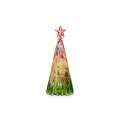 Bouteille en verre soufflé en forme d&#39;arbre de Noël décoratif en forme de Noël