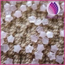 6.5mm star rose quartz loose beads
