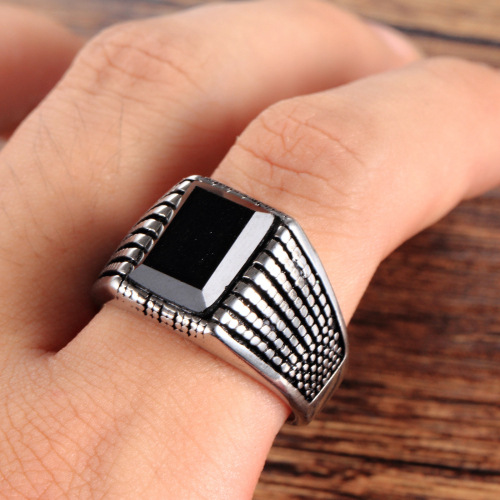 Stainless Steel Men's Ring