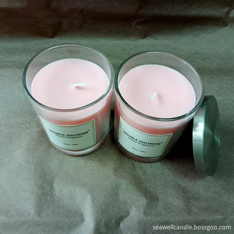 Natural Soy Pink Candle Relax