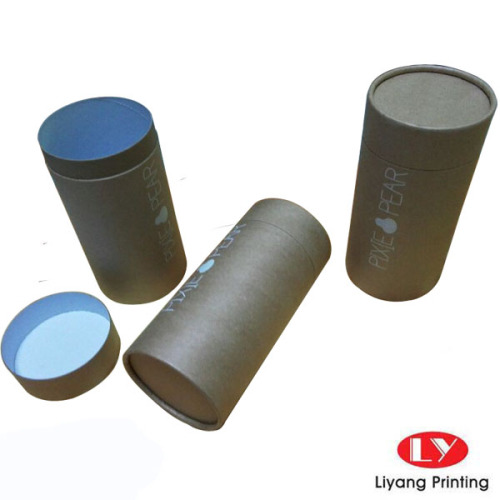 Recyclable Brown Kraft Paper Tube Packaging Box