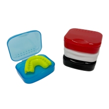 Sport Mouth Guard Case Mouth Guard Storage Box, Snap Lock Closure with Vent Holes
