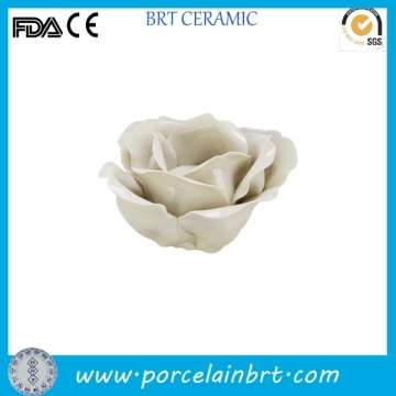 Write tealight flower design decorate gift Ceramic Rose