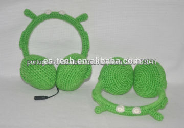Detachable cord earmuff headphone , cartoon Headphone , stereo headsets