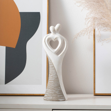 Exquisite Valentine's Day & Wedding Gift: Ceramic Sculpture Couples for Bedroom Decoration