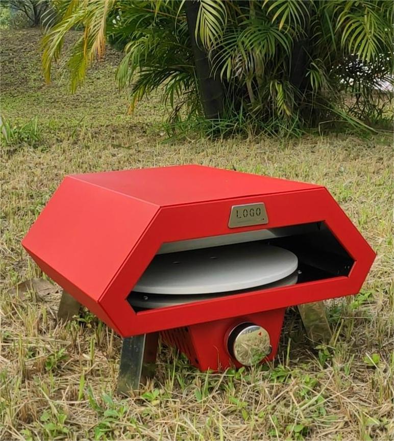 chinese red pizza oven