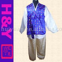 blue silk japanese style Kimono Long Sleeve 2012