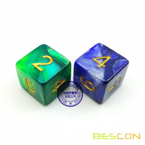 Bescon Swirled Gemini Dice