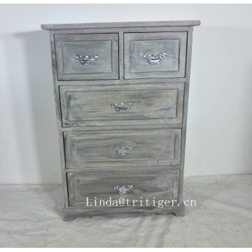 Country Style High Quality Blue Solid wood Cabinet