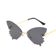 Retro Women's UV400 Metal Butterfly Frame Sunglasses