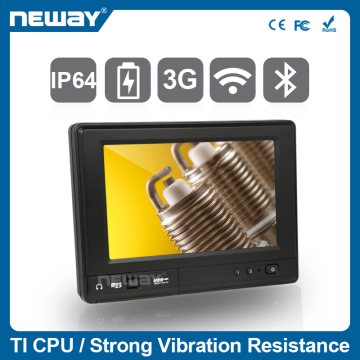 7 inch IP64 powerful TI CPU WinCE Linux support Industrial tablet PC