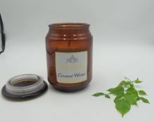 Outerdoor Amber colour jar Candles
