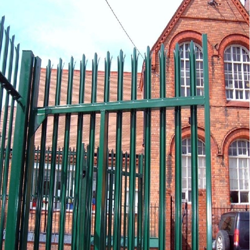 steel ornamental palisade wrought iron fence