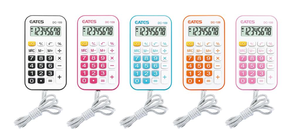 Best Handheld Calculator 8 Digits Button Cell Battery Power Mini Size Rubber Keys Calculator Promotion Gifts