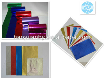 Tissue /interleaved Aluminium foil sheet for hairdressing