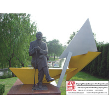 Escultura de bronce del magnífica jardín