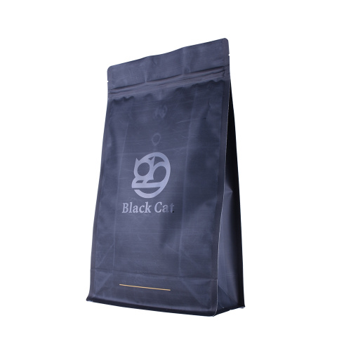 Høj barriere kaffepose med genlukbar lynlås