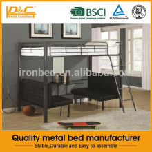 Hot selling fashion modern metal hostel bed cheap loft beds loft bed slide