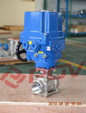 3 piece electric stainless steel thread ball valve explosionproof