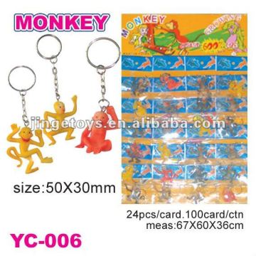 Sell promotional soft PVC monkey key chain