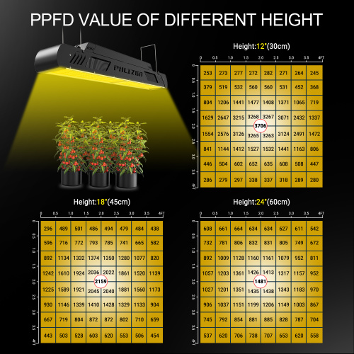 Phlizon Full Spectrum Plant 640W lineair