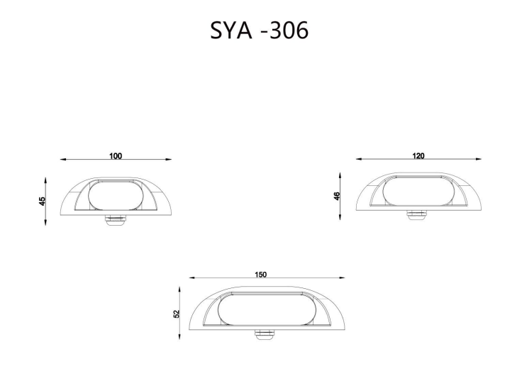 LED underground light with strong light transmittance