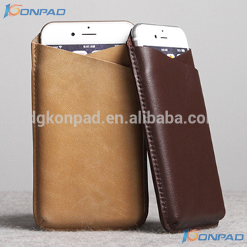 Luxury leather mobile pouch for iPhone 6 Plus
