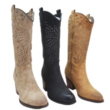 Women's Autumn Western Cowboy Boots Embossed