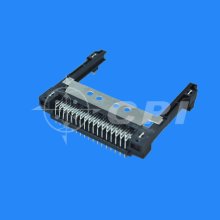 Male PCMCIA connector with harpoon