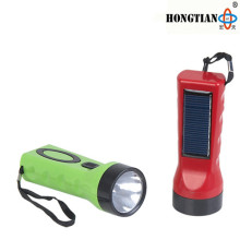 ISO 9001 solar led torch flashlight