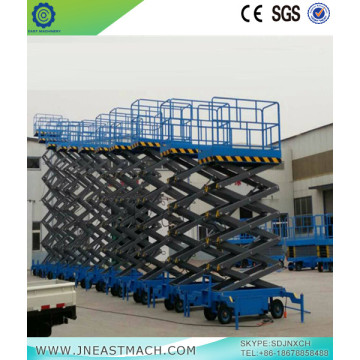 0.5t 14m Electric Power Hydraulic Mobile Scissor Lift