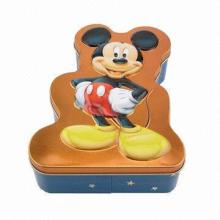 Mickey Gift Tin Can, Tinplate, OEM Shape
