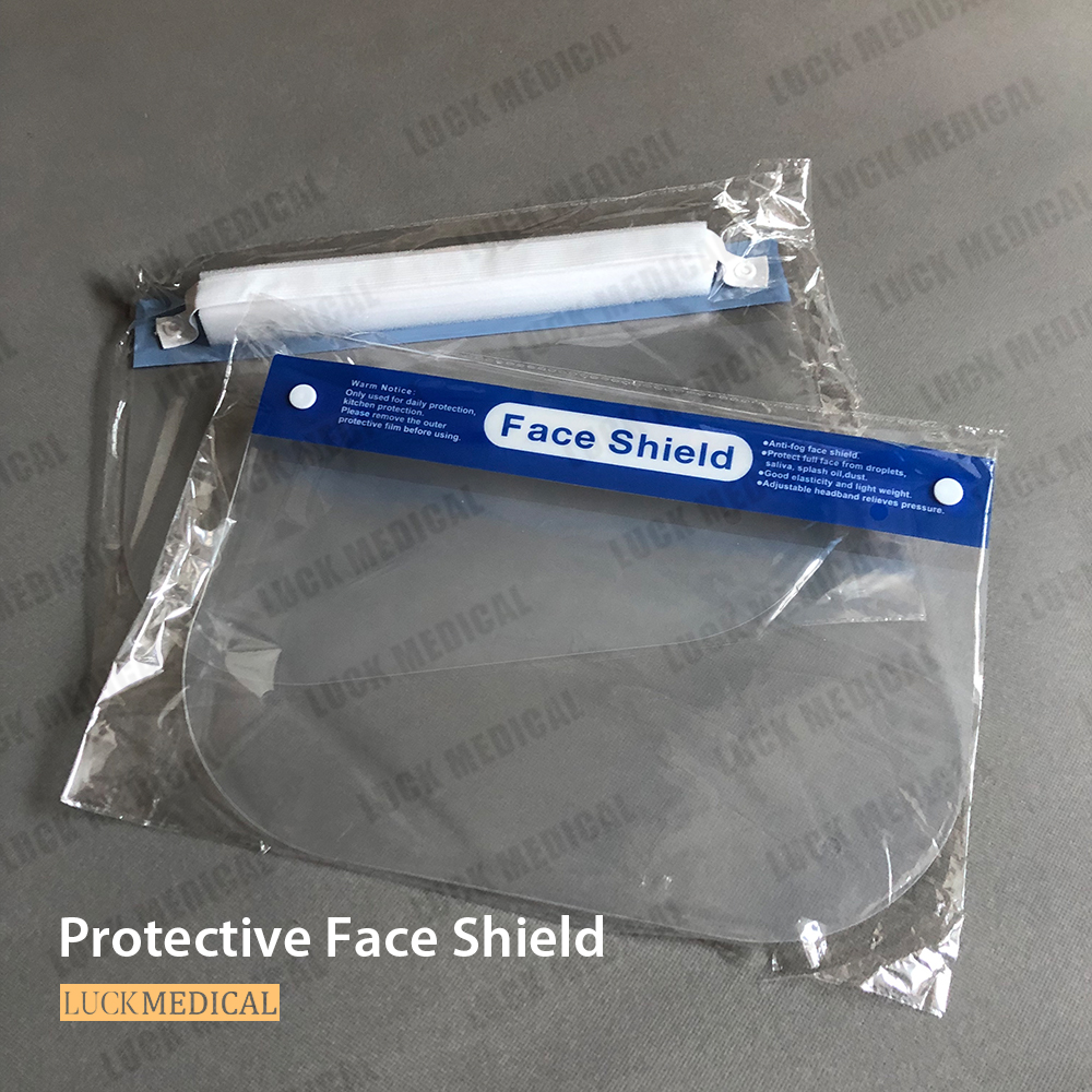 Covid Protective Face Shield klarer Anblick