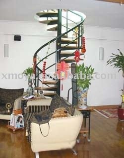 Steel spiral stair