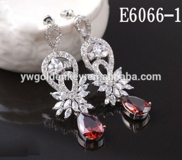 AAA cubic zirconia wedding earrings wholesale