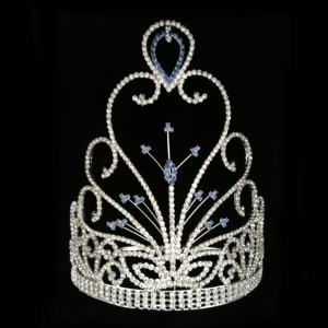 8 Inch Rhinestone Queen Pageant Crown Tiara