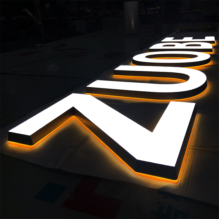 Advertising Acrylic Outdoor 3D Front Sign Led Letters For Store Business Restaurant