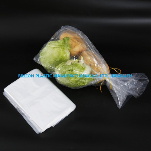 Bolsa de vegetales transparentes de poli