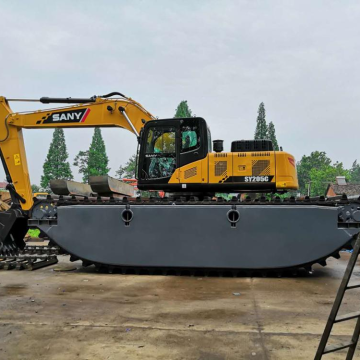 21Tons excavator dengan excavator amfibi pontoon