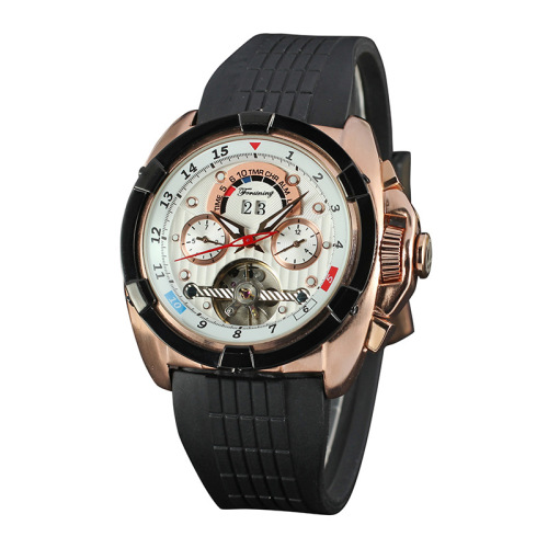 Mineralglas Casual Auto Date Mens Watch