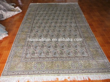 Eslimi Pattern Handknotted Silk Used Oriental Rugs for Sale double knots