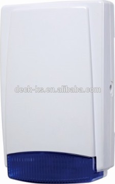 Backup Battery Outdoor Siren with strobe light