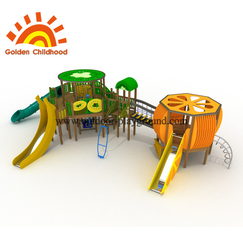 Kiwi And Orange Outdoor Playground For Children