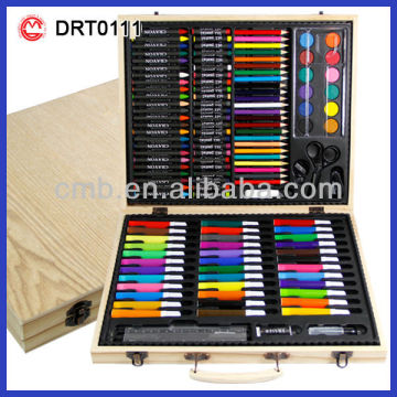 HOT SALE RAINBOW ART SET IN WOODEN CASE