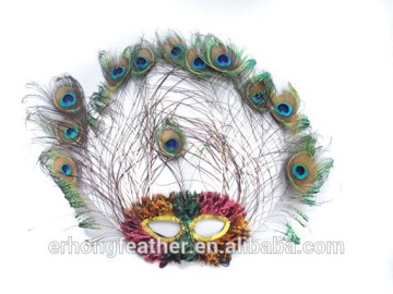 2015 Hot Sale Peacock Feather Mask
