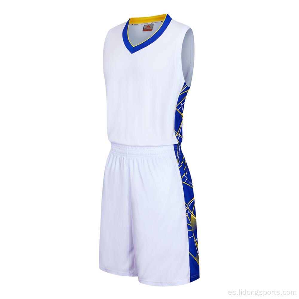 Traje de camisa de uniforme de entrenamiento de equipo de baloncesto