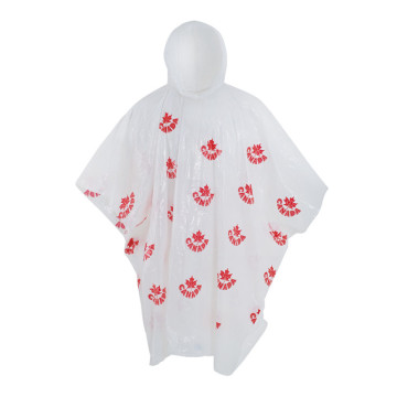 Allover Printed logo raincoat poncho