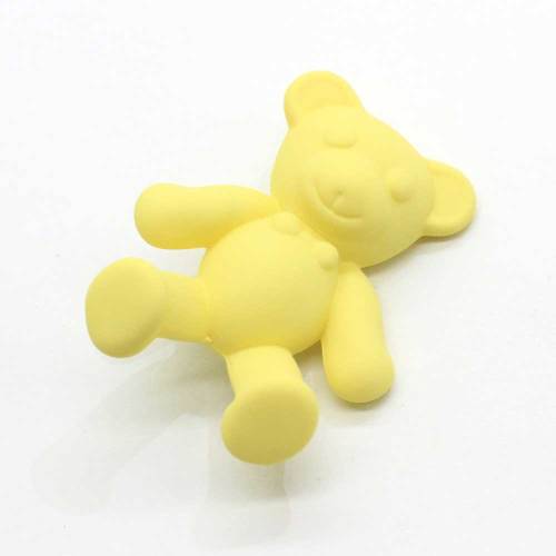 38mm Cute Cabochons 3D Resina opaca Orso Figurine Collana Charms Fai da te Scrapbooking Abbellimento Decorazione Craft