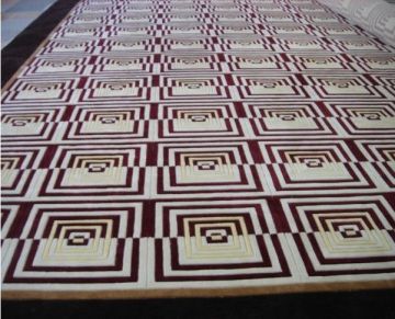 Elegant Wool Floral Woven Patterned Axminster Carpets For Casino , Meeting Room